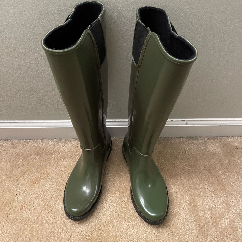MK Olive Rain Boots